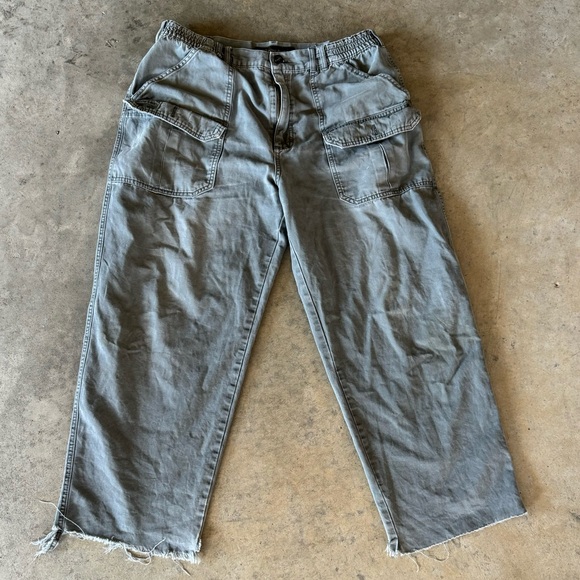 Vintage Wide Leg Cargo Pants - Picture 1 of 3